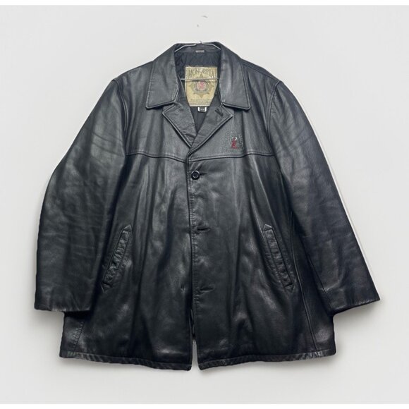 Alexander Keiths India Pale x Mondetta Mens Leather Jacket XL Canada Made Rare - Picture 1 of 16